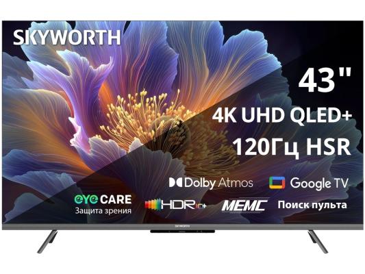 Телевизор OLED Skyworth 43" 43Q66H Eye Care Frameless черный 4K Ultra HD 60Hz DVB-T DVB-T2 DVB-C DVB-S DVB-S2 USB WiFi Smart TV