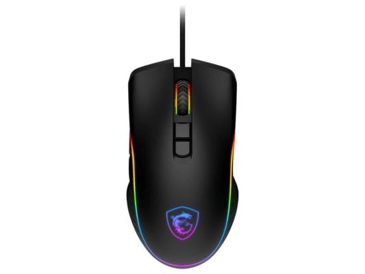 Мышь проводная MSI Forge GM300, игровая, оптическая, USB, 7200dpi, черный [s12-0402300-hh9]