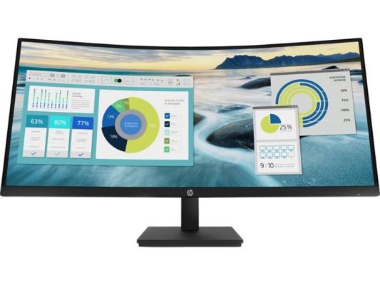 34" Монитор HP P34hc G4,  3440x1440,  VA,  100Гц,  1хHDMI,  1хDP,  изогнутый, черный [21y56as]