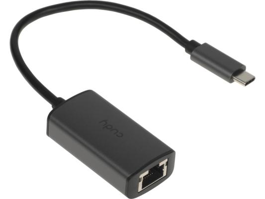 Концентратор CUDY USB-C to Ethernet Adapter Aluminum Portable USB-C to Gigabit Ethernet Adapter, Compatible with Laptop, MacBook, Surface, PC with Windows, XP, Mac/Linux and more