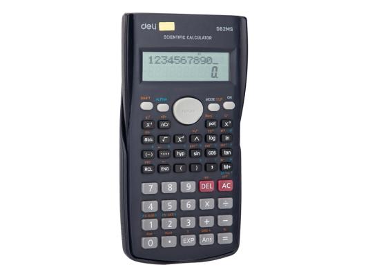 Калькулятор научный Deli ED82MS темно-синий 10+2-разр.