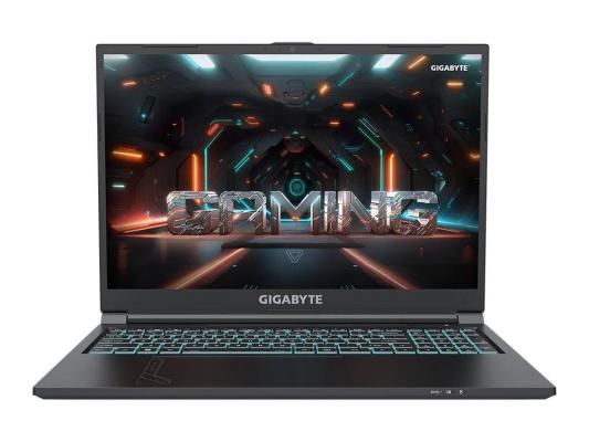 Ноутбук игровой Gigabyte G6 16", 2023, IPS, Intel Core i7 13620H 2.4ГГц, 10-ядерный, 32ГБ DDR5, 512ГБ SSD,  NVIDIA GeForce  RTX 4060 для ноутбуков - 8 ГБ, FreeDOS, черный [kf-h3kz853kd/32]
