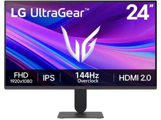 LG UltraGear 24G411A-B,  1920x1080,  IPS,  144Гц,  1хHDMI,  черный [24g411a-b.aruz]
