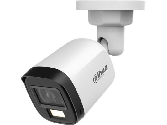 Камера видеонаблюдения DAHUA DH-HAC-B1A21P-U-IL-0280B Уличная цилиндрическая HDCVI-видеокамера 2Мп; CMOS; объектив 2.8мм;  BNC (переключаемый HDCVI/TVI/AHD/CVBS); ИК до 30м, Led 20м;  IP67; пластик