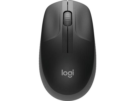 Мышь беспроводная Logitech M190, радио, оптическая, USB, 1000dpi, черный и темно-серый [910-005913]