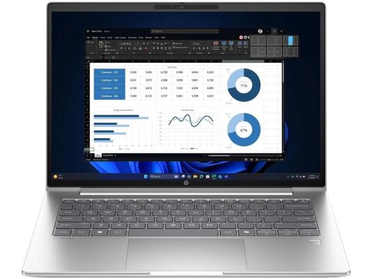 Ноутбук HP ProBook 4 G1i Core 5 120U 16Gb SSD512Gb Intel Iris Xe graphics 14" WUXGA (1920x1080)/ENGKBD Windows 11 Pro silver WiFi BT Cam (C2BP2AT)