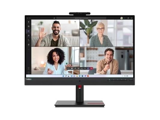 Монитор Lenovo 23.8" ThinkVision T24v-30 черный IPS LED 4ms 16:9 HDMI M/M Cam матовая HAS Piv 1000:1 250cd 178гр/178гр 1920x1080 75Hz VGA DP FHD USB 6.0кг