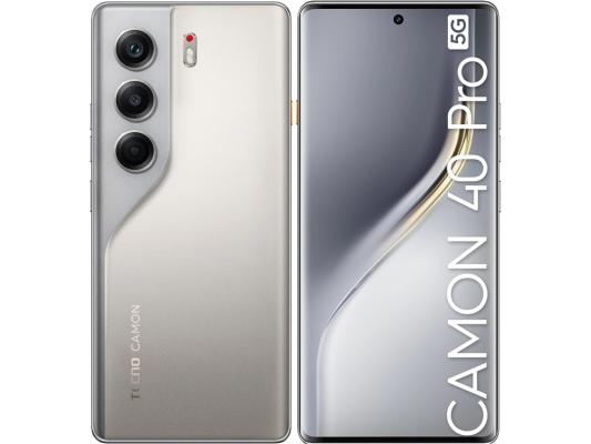 6.78" Смартфон TECNO Camon 40 Pro 5G 8/256Gb,  NFC,  AMOLED,  144Гц,  5200мAч,  титановый