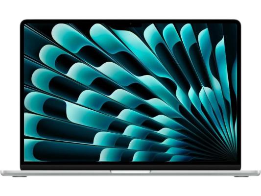 Ноутбук Apple MacBook Air A3114 M3 8 core 16Gb SSD512Gb/10 core GPU 15.3" Liquid Retina (2880x1864) macOS silver WiFi BT Cam (MXD23HN/A)
