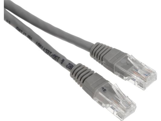 Патч-корд Premier NA102-UTP-C6-1M 10Гбит/с UTP 4 пары cat.6 CCA molded 1м серый RJ-45 (m)-RJ-45 (m)