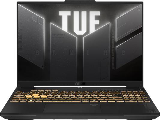Ноутбук игровой ASUS TUF Gaming F16 FX607VJB-RL103 16", 2024, IPS, Intel Core 5 210H 2.2ГГц, 8-ядерный, 16ГБ DDR5, 512ГБ SSD,  NVIDIA GeForce  RTX 3050 для ноутбуков - 6 ГБ, без операционной системы, серый [90nr0mz6-m005k0]