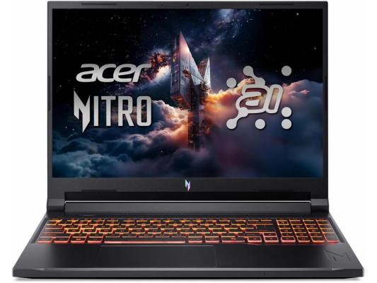Ноутбук Acer Nitro V 16 ANV16-42-R96P Ryzen 7 260 16Gb SSD512Gb NVIDIA GeForce RTX5050 8Gb 16" IPS WQXGA (2560x1600) Windows 11 Home black WiFi BT Cam (NH.U2NAA.003)