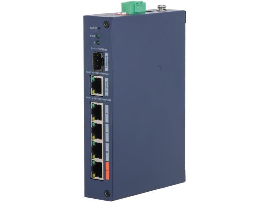 Коммутатор Dahua DH-CHS4106-4ET-60 (L2) 4x100Мбит/с 1x1Гбит/с 1SFP 4PoE 60W управляемый