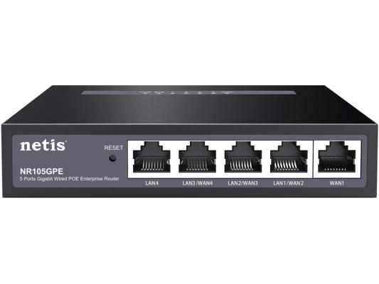 Маршрутизатор Netis NR105GPE 10/100/1000BASE-T черный