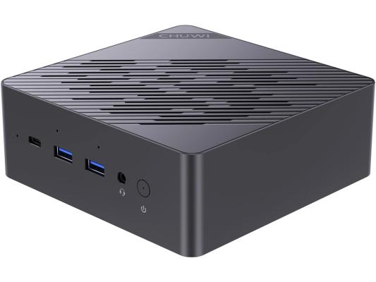 Неттоп Chuwi AuBox Ryzen AI 9 365 (2) 32Gb SSD1Tb Radeon 880M Windows 11 Pro 2x2.5GbitEth WiFi BT 120W серебристый/черный