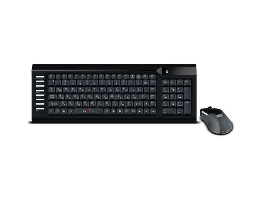 Комплект проводной клавиатура + мышь Oklick 220M, USB, мембранная, черный