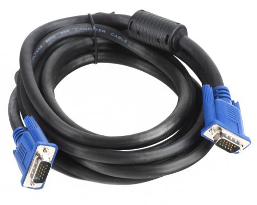 Кабель VGA 3м AOpen ACG341AD-3M круглый черный