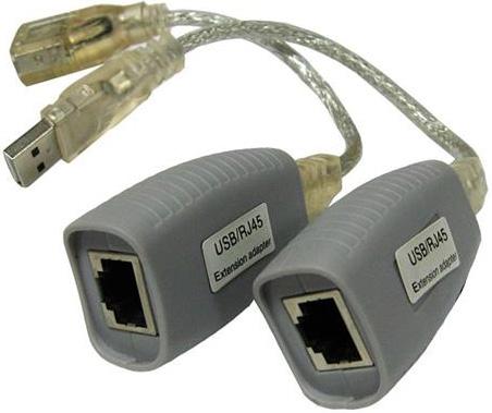 Удлинитель OSNOVO TA-U1/1+RA-U1/1 для интерфейса USB 1.1 для клавиатуры и мыши по кабелю витой пары CAT5/5e/6 до 100м
