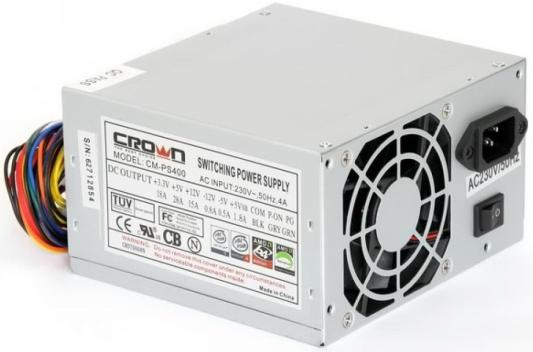 Блок питания ATX 400 Вт Crown CM-PS400W