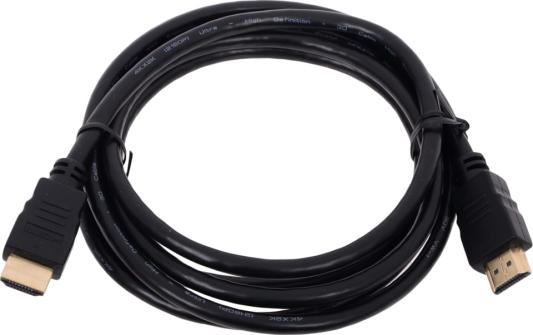 Кабель HDMI 2м VCOM TCG200-2M круглый черный