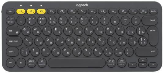 Клавиатура беспроводная Logitech K380 Bluetooth серый 920-007584