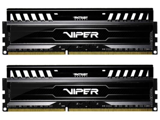 Оперативная память для компьютера 16Gb (2x8Gb) PC3-12800 1600MHz DDR3 DIMM CL9 Patriot Viper 3 PV316G160C9K