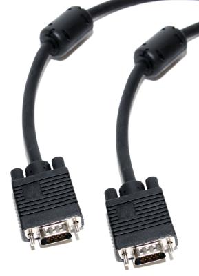 Кабель VGA 10м ферритовые кольца 5bites APC-133-100