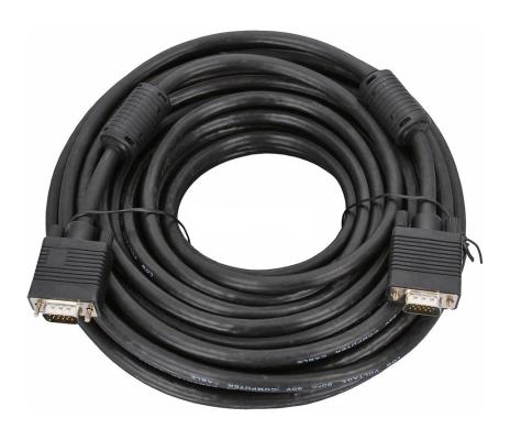 Кабель VGA 20м 5bites APC-133-200 круглый черный