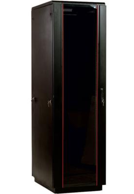 Шкаф напольный 42U ЦМО ШТК-М-42.6.6-1ААА-9005 600x600mm дверь стекло черный