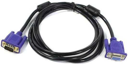 Кабель VGA 1.8м Exegate EX138951RUS круглый черный