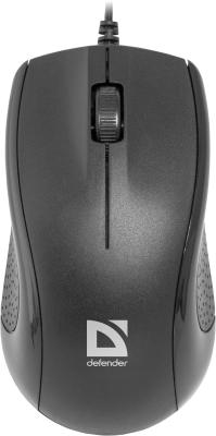 Мышь проводная Defender Optimum MB-160 чёрный USB 52160