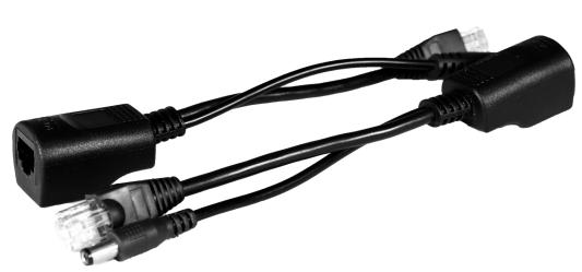 Пассивный комплект Osnovo PPK-11 инжектор + сплиттер для передачи PoE по кабелю Cat 5e