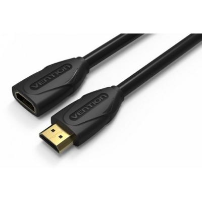 Кабель HDMI 5м Vention VAA-B06-B500 круглый черный