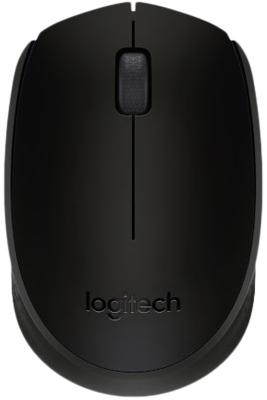 Мышь беспроводная Logitech B170 чёрный USB + радиоканал 910-004798