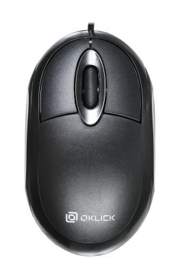 Мышь проводная Oklick 105S чёрный USB