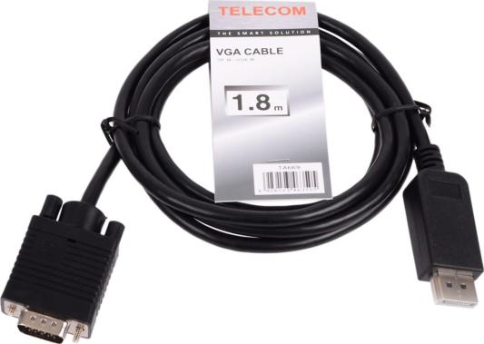 Кабель DisplayPort-VGA 1.8м VCOM Telecom TA669-1.8M