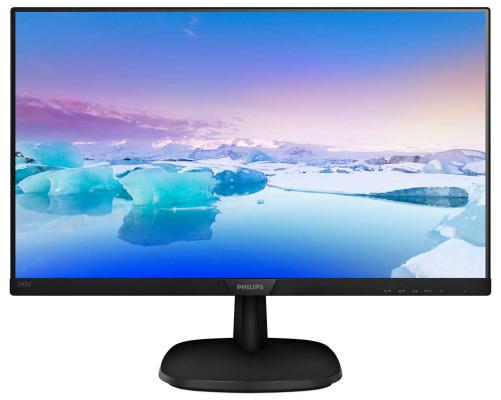 Монитор 23.8" Philips 243V7QDSB (00/01) черный IPS 1920x1080 250 cd/m^2 5 ms VGA DVI HDMI Аудио