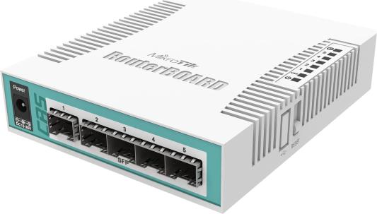 Коммутатор Mikrotik CRS106-1C-5S 1xcombo 4xSFP PoE in