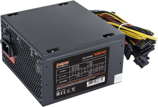 Блок питания ATX 700 Вт Exegate 700NPXE EX220360RUS (20+4pin) 120mm fan 4xSATA 3xIDE FDD RTL