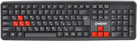 Клавиатура проводная Exegate LY-403 USB черный