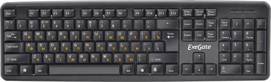 Клавиатура проводная Exegate LY-331L USB черный