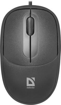 Мышь проводная Defender MS-980 чёрный USB 52980