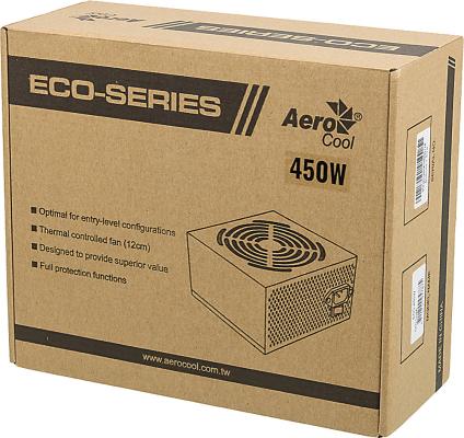 Блок питания ATX 450 Вт Aerocool ECO-450W