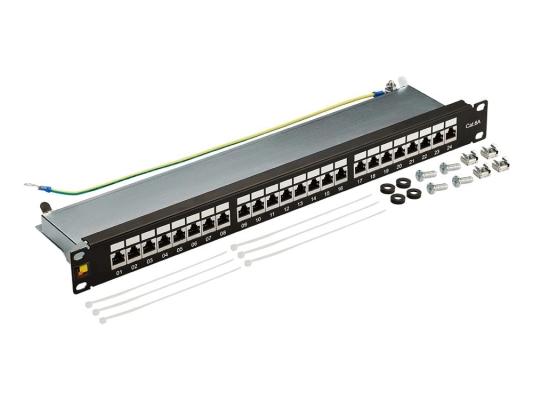 Патч-панель 19", 24 порта RJ-45, категория 6A, STP, 1U, LANMASTER