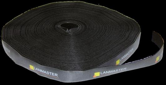 Хомут-липучка LANMASTER шириной 20 мм, 30 м, черный LAN-VCM30M-BK