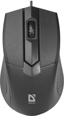 Мышь проводная Defender Optimum MB-270 чёрный USB 52270