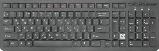 Клавиатура беспроводная Defender SM-535 USB черный