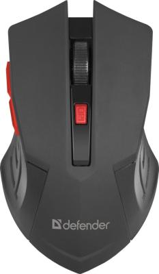 Мышь беспроводная Defender Accura MM-275 чёрный красный USB