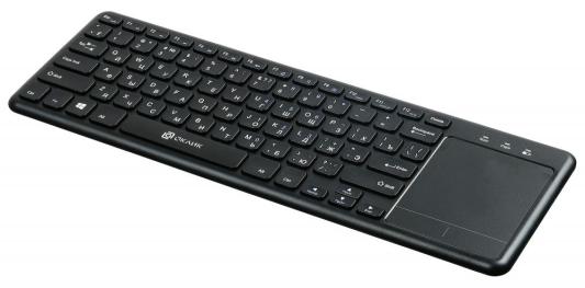 Oklick 830ST черный USB [1011937] {Клавиатура беспроводная slim Multimedia Touch}