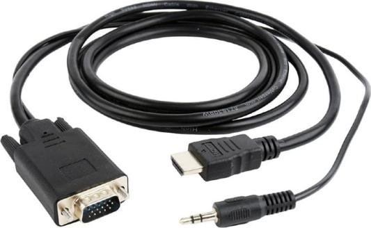 Кабель HDMI 1.8м Cablexpert A-HDMI-VGA-03-6 круглый черный